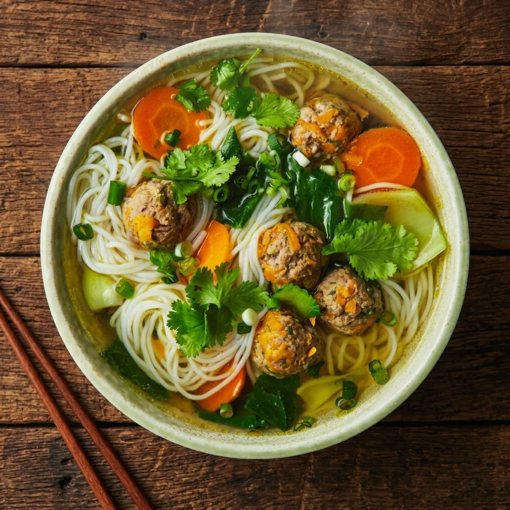 Beef ball noodle soup at S&T Vietnamese Kitchen in Calgary SE
